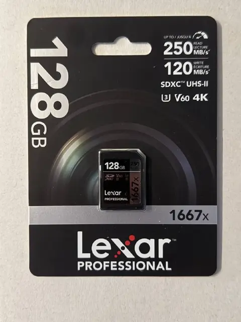 Lexar SILVER Series Professional 1667x UHS-II SDXC Memory 128GB Card — Тбилиси — 200 ₾