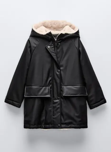 Прорезиненный дождевик с искусственной овчиной Zara — Тбилиси — 70 ₾