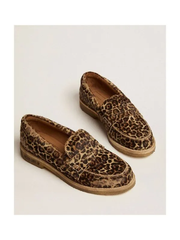 Леопардовые лоферы Golden Goose оригинал