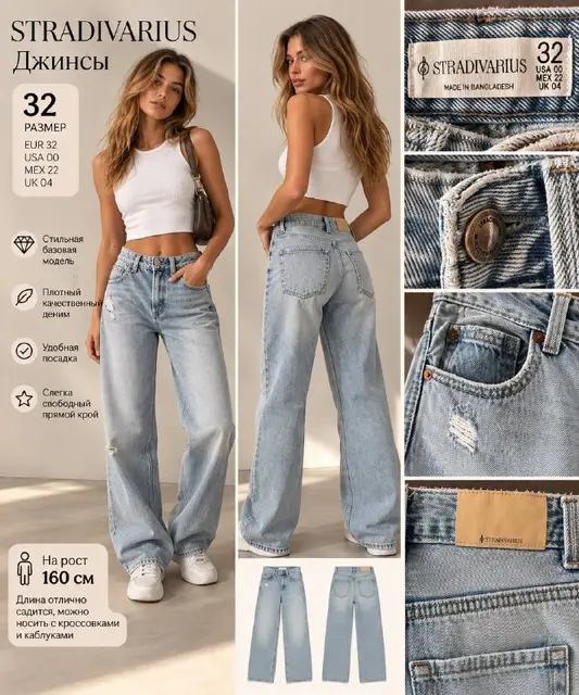 Голубые джинсы Stradivarius — Tbilisi — 25 ₾