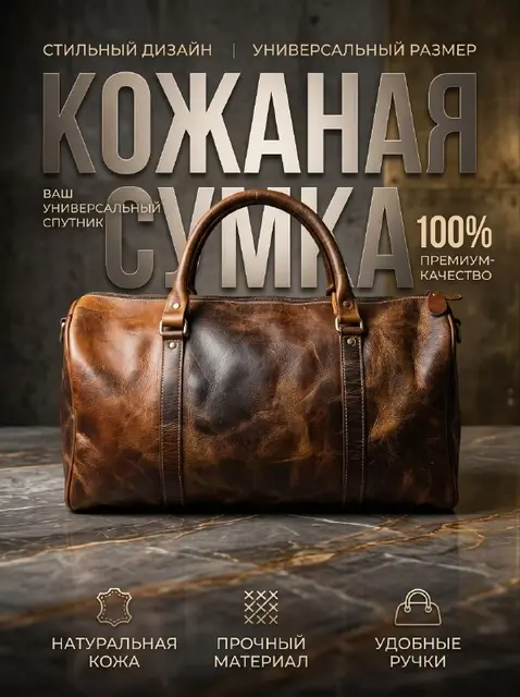 Сумка из кожи индийского буйвола — Батуми — 300 ₾
