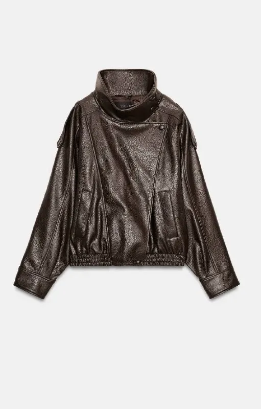 Кожаная куртка Zara