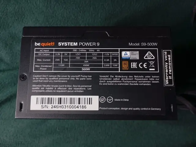 Блок питания be quiet! 500W Bronze ATX — Тбилиси — 40 ₾