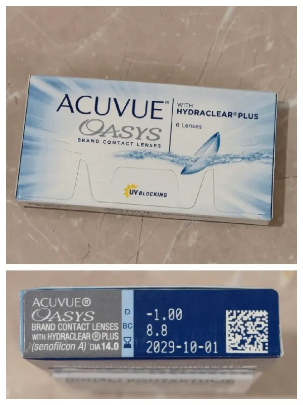 Линзы двухнедельные Acuvue Oasys