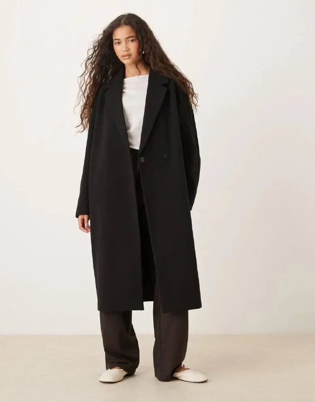 ASOS DESIGN чёрное пальто