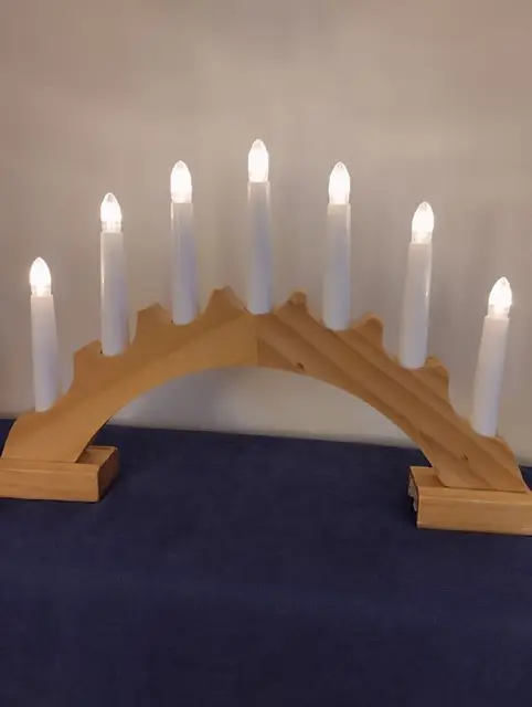 Рождественский подсвечник с 7 LED-свечками — Batumi — 15 ₾