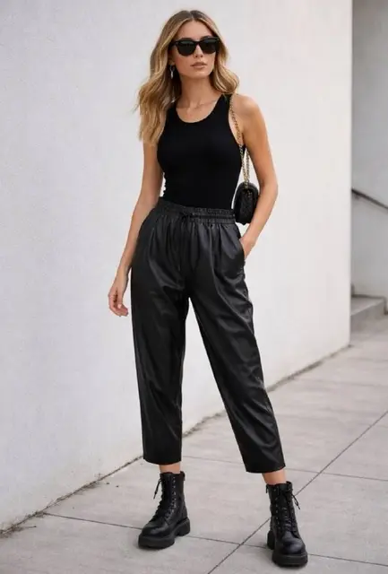 Черные брюки из искусственной кожи Zara — Тбилиси — 20 ₾