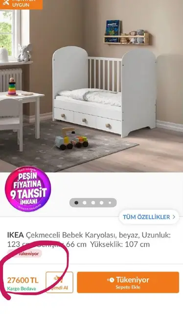 Манеж GONATT IKEA — Antalya — 6,500 ₺