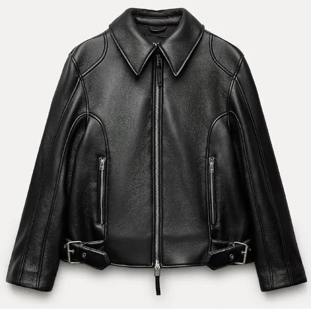 Кожаная утеплённая куртка-косуха Zara — Тбилиси — 150 ₾