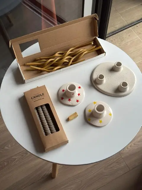 Керамические подсвечники со звёздами SiO2 Ceramica — Тбилиси — 20 ₾
