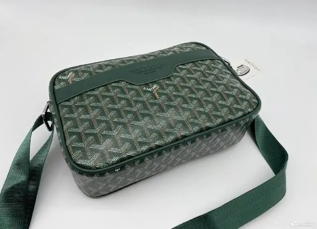 Сумка через плечо мужская/женская Goyard зеленая новая — Batumi — 140 ₾