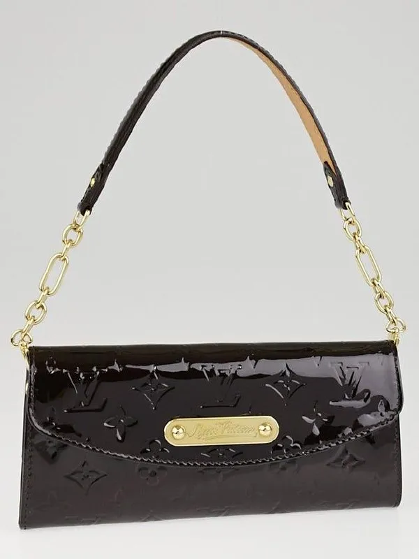 Louis Vuitton Amarante Monogram Vernis Sunset Boulevard Bag