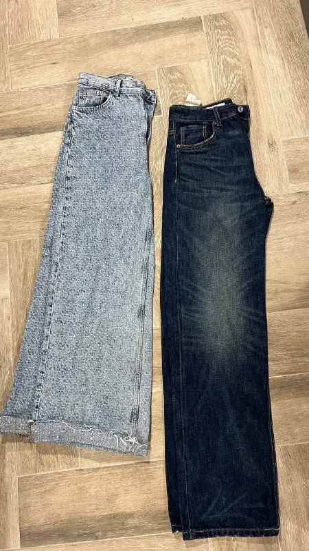 Голубые джинсы Zara
