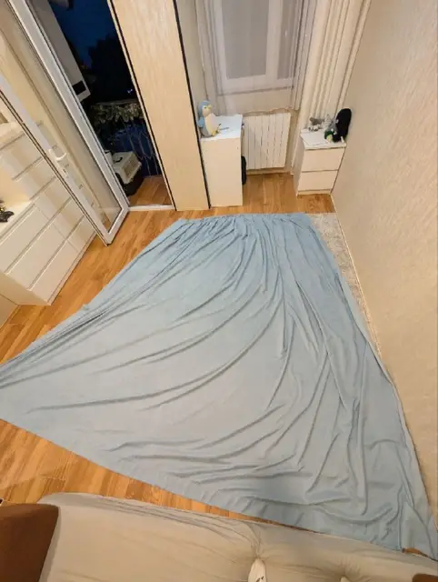 Штора голубая — Батуми — 100 ₾