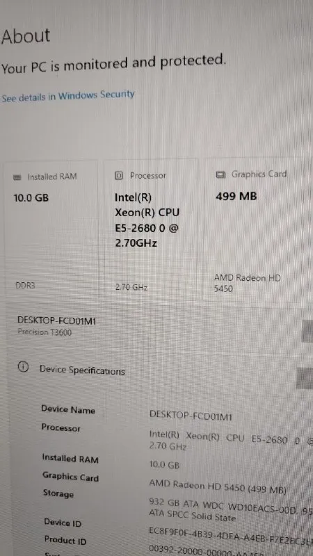 Dell 3600T рабочая станция