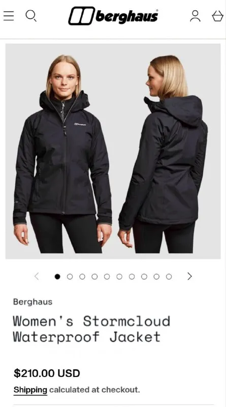 Женская водонепроницаемая куртка Berghaus