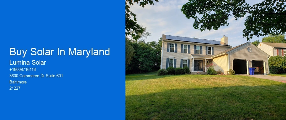 Buy Solar In Maryland