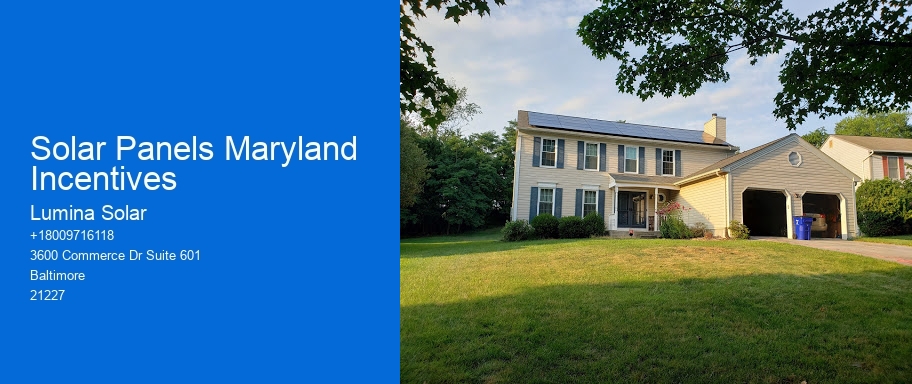 Solar Panels Maryland Incentives