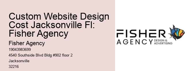 Custom Website Design Cost Jacksonville Fl: Fisher Agency